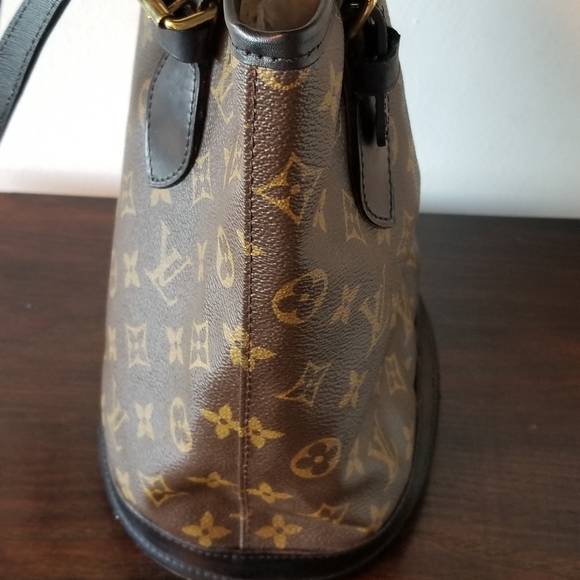 LOUIS VUITTON sale!  sale! CUSTOM BLACK PETIT BUCKET - Picture 5 of 12